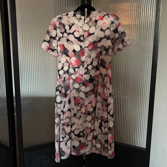 Kate Spade Multi-Color Pink Bubble Dot Silk Dress - Picture 3 of 5